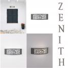 NOVA LUCE - Moisture-proof wall lamp  L: 30.3, W:9, H:10 cm.  9020932   ZENITH ⚡ LED E27 ⚡ 1x12W ⚡ 220-240V ⚡ IP54 ✴ Dark Gray