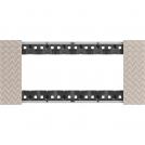 BTICINO - KA4806MM 6 modules Living Now Plate - optic - material: pixel effect