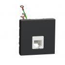SCHNEIDER ELECTRIC - NU349754 Telephone socket RJ12 Two modules antracite