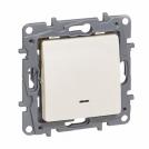 LEGRAND - 7 646 22 Illuminated push-button Niloé -NO-NC - 1-gang -6 A -250 V~ -auto. terminals -ivory