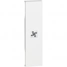 BTICINO - KW01RN Lightable covers with fan symbol - 1 module, White