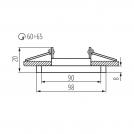 KANLUX - Ceiling-mounted spotlight fitting MORTA OCT-B 10W Gx5,3/GU10 20IP 26715  (2)