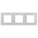 SCHNEIDER ELECTRIC - MGU2.006.18 Unica Basic - cover frame - 3 gang - white/white