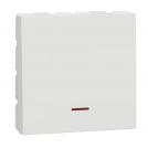 SCHNEIDER ELECTRIC - NU323218S New Unica - Two Pole switch with indication 30A 2 modules white