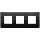 VIMAR - 21644.88 - Plate 6M (2+2+2) 71mm totblack diamond