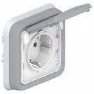 LEGRAND - Socket outlet Plexo IP55 - German standard - 2P+E - flush mounting - grey  69833