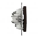 SCHNEIDER ELECTRIC - SDD181474S Sedna Design & Elements - TV/SAT Rosette 7db/3db, intermediate , wenge (2)