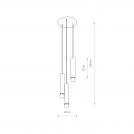 NOWODVORSKI - Пендел 7856 BATON BLACK III ZWIS • E27 3x10W only LED • IP20 (2)
