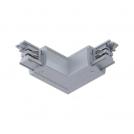 PAULMANN - L-образен външен конектор за шини 91370  ProRail3 connector L-piece outside ✴101x101mm ⚡max. 3680W✴Сребро