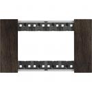 BTICINO - KA4804LG 4 modules Living Now Plate - walnut - material: wood