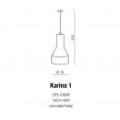 AZZARDO - Пендел  Karina 1  CPL-13008 / AZ1044 (1)