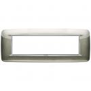 VIMAR - 20687.C08 - Eikon Chrome Round Рамка 7М италиански стандарт Metallic titanium