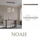 NOVA LUCE - Dimmable Pendant lamp  L:91, W:50, H:150 cm.   9054449   NOAH ⚡ LED 42W ⚡ 2179Lm ⚡ 3000K ⚡ 230V ⚡ IP20 ✴ Coffee 