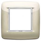 VIMAR - 20672.C07 - Round plate 2M Bright champagne