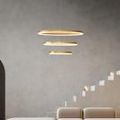 NOVA LUCE - Dimmable pendant lamp  Ø80, Н:300 cm.   9530232  ADRIA ⚡ LED 97W ⚡ 5820 Lm ⚡ 3000К ⚡ 220-240V ⚡ CRI>80 ⚡ IP20 ✴ Brass Gold 