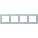 SCHNEIDER ELECTRIC - SDN5800733 Sedna - horizontal 4-gang frame - grey