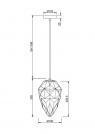 MAYTONI - pendant luminaire GLOBO P052PL-01GR E27, 1X40W (1)