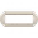 BTICINO - LNB4807CL Round cover plate 7 modules - colonial 