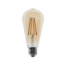 ACA LIGHTING - LED FILAMENT E27 ST64 10W AMBER 2700K 230V AC 1160LM RA80 30000H 360° CONDI10WWAM