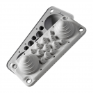 MOREK - LMC14 IP54 RAL 7035 grey Multigate (with pins)  MBA3F14L11
