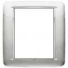 VIMAR - 20698.C10 - Round plate 8M Bright metallic silver