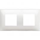 BTICINO - R4802M2RW cover plate - 2+2 horizontal/vertical installation modules - White