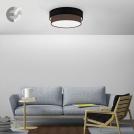 COUP LIGHT - Плафон ф390 CAKE 3хЕ27 3х40W плат / метал, черно / кафяв 3935-06-3E27 (2)
