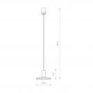NOWODVORSKI - Hanging lamp 8038 HERMANOS B WHITE/SOLID BRASS • GU10 1x10W only LED • IP20 (1)