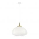 EGLO - Пендел SUMMERHILL Ø:550mm E27 40W дърво/бяло - 44065