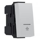 ACA LIGHTING - MODYS PUSH BUTTON SWITCH WITH INDICATOR & SYMBOL LIGHT IVORY 1 M. 1P 10A 250VAC IP20 10101312207