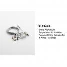 NOVA LUCE - Suspension Kit with 2m. wire  9193448  4-WIRES TRACK ✴ White Aluminium