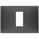 VIMAR - 09671.14 cover plate - 1 centered module matt carbon color NEVE UP