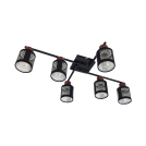 ELMARK - DELIA CEILING LAMP 6XE27 BLACK - 955DELIA6/BL
