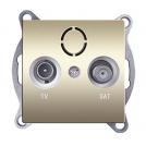 ACA LIGHTING - TV-SAT розетка крайна PRIME Шампанско мат 1000114204