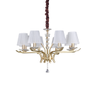 IDEAL LUX - pendant luminaire PEGASO SP8 Ottone Satinato  197739