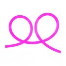 V-TAC -  SKU: 6874 VT-551 12W/M NEON FLEX PINK 24V 10M ROLL