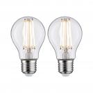 PAULMANN - LED Крушки 2бр.   28641   Filament 230V LED bulb ⚡ E27 ⚡ 2x806lm ⚡ 2x7W ⚡ 2700K ✴ Прозрачен 