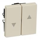 SCHNEIDER ELECTRIC -  MTN432444 Rocker for roller shutter switch and push-button, white, glossy, System M