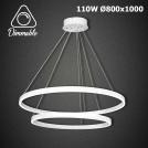 TNL - LED Chandelier 1010 110W Ø800x1000 DIMM white