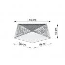 SOLLUX - ceiling lamp HEXA 35 silver SL.0691 (1)