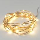 ACA LIGHTING - LED STRING LIGHTS WITH SILVER COPPER WIRE,  warm white light, IP20  XSW20WW2AROPE