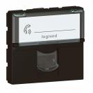 LEGRAND - RJ 45 socket Mosaic LCS² - Cat. 6A - STP - 2 module - black 79176L