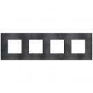 BTICINO - cover plate 2+2+2+2 modules Dark Grey Light Now YA4802M4DS