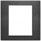 VIMAR - 21668.18 - Plate 8(4+4)M aluminium total black
