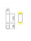 SMARTER - аплик SCAN 9352 GU10, 2 x max. 35W , IP44 (1)