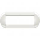 BTICINO - LNB4807BI Round cover plate 7 modules - white 