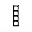 ABB - 2CKA001725A1509 Рамка четворна ABB Basic55 ЧЕРЕН