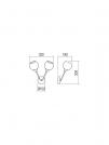 SMARTER - аплик PLURI  02-974   E27, 2 x max. 42W  (1)
