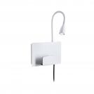 PAULMANN - LED Аплик  71100  Halina USB C⚡2700K⚡200lm⚡230V⚡2.4W✴Бял мат