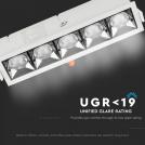 V-TAC - LED Луна SAMSUNG Чип 20W Рефлектор UGR<19 38° 2700K SKU: 996 (7)